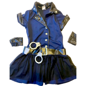 Girls Tween size 14-16 police officer costume